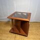 Mid century retro vintage teak coffee table with magazine rack or record 1960