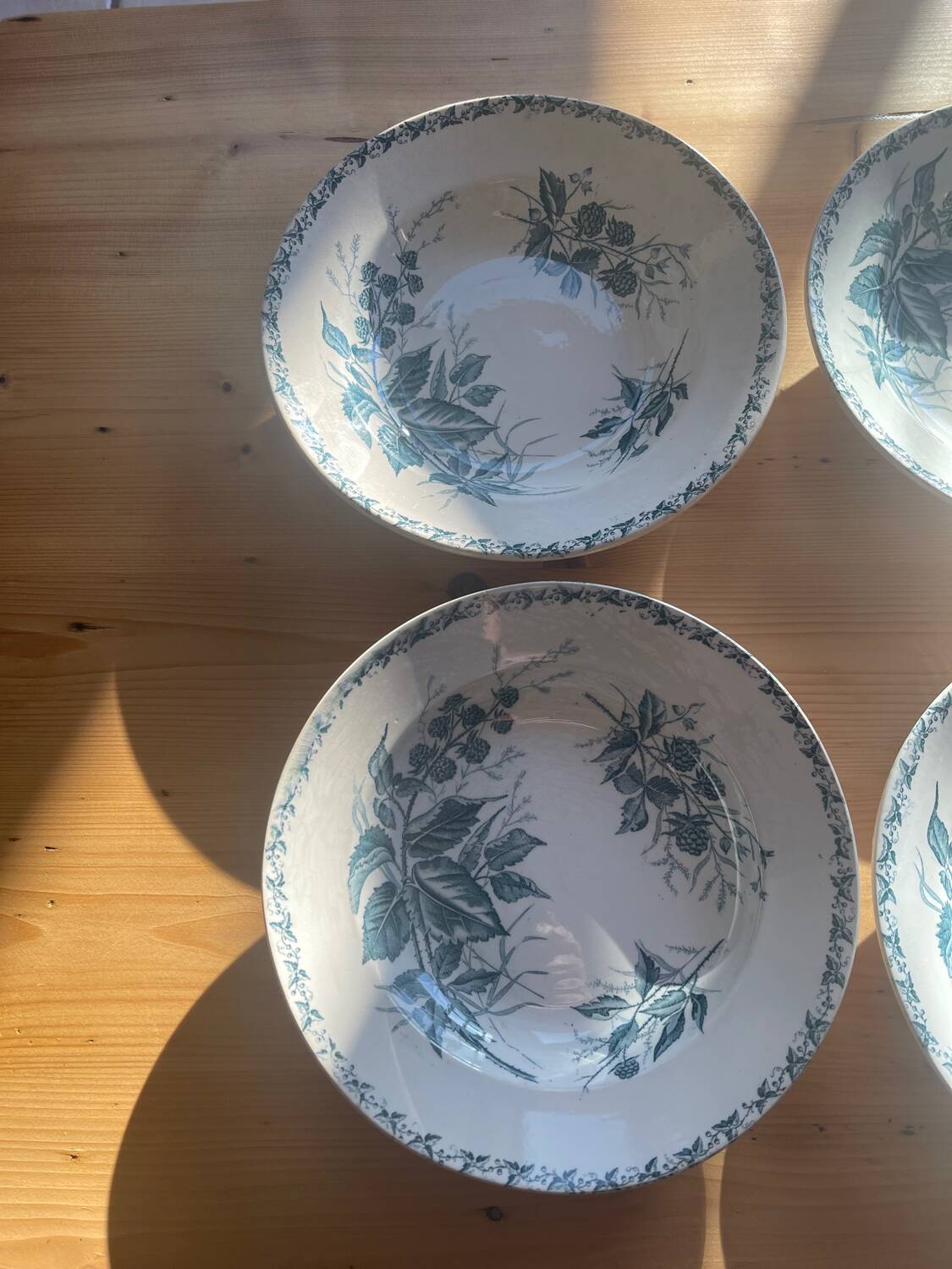 6 Badonviller blackberry model plates