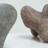 Pair of ceramic sculptures