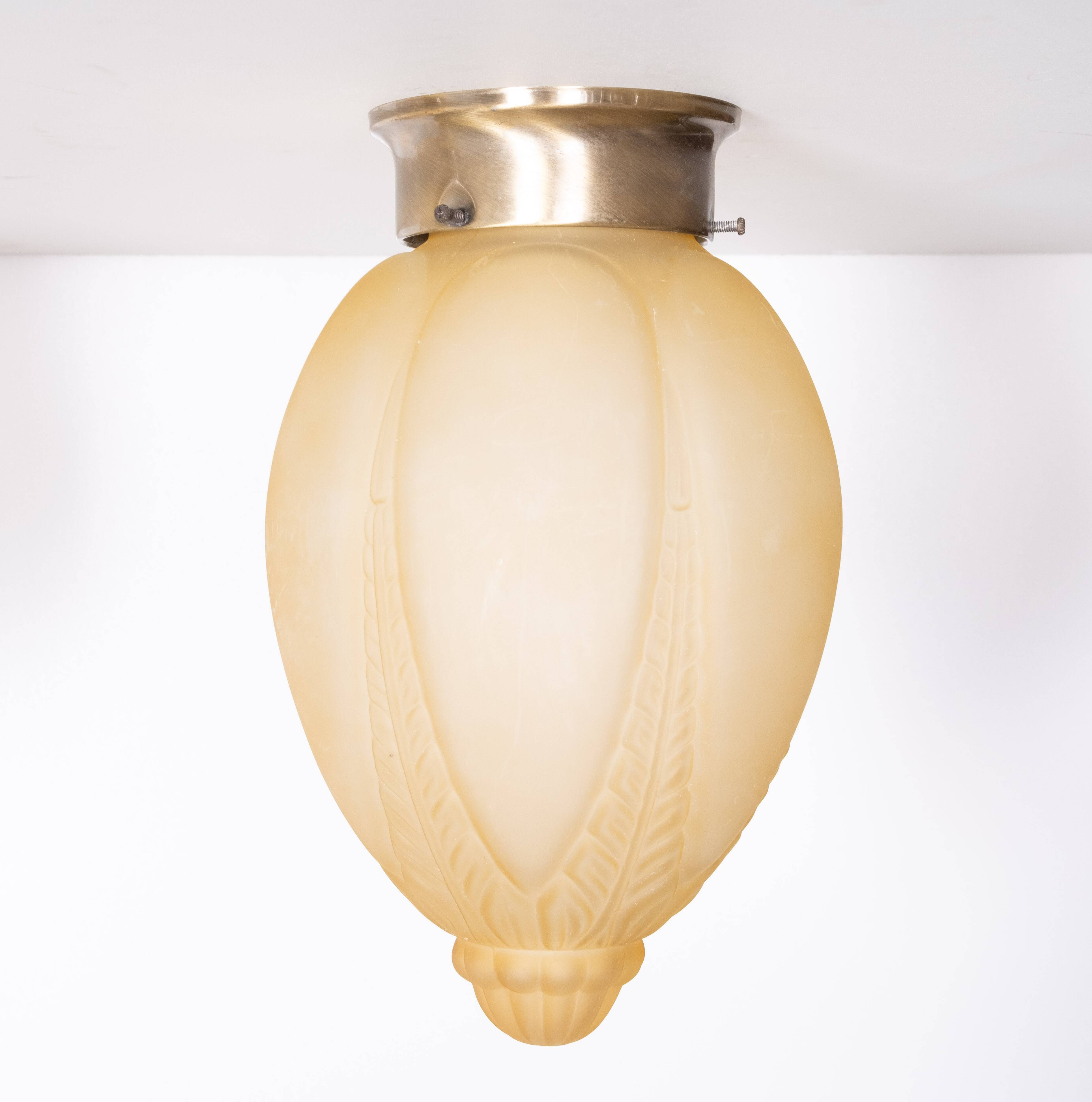 Art Deco style pendant lamps.