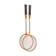 pair old wooden badminton rackets