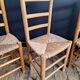 3 vintage straw chairs, antique seating furniture
