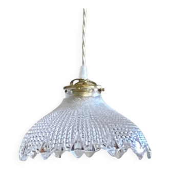 Antique pendant light chandelier with thick glass shade lamp-7298