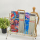 Holder magazines / magazines , vintage , gold metal , bamboo handle