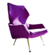 Rare Wingback Lounge Chair by Rudolf B. Glatzel for Alfred Kill, Germany 1950s