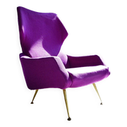 Rare Wingback Lounge Chair by Rudolf B. Glatzel for Alfred Kill, Germany 1950s