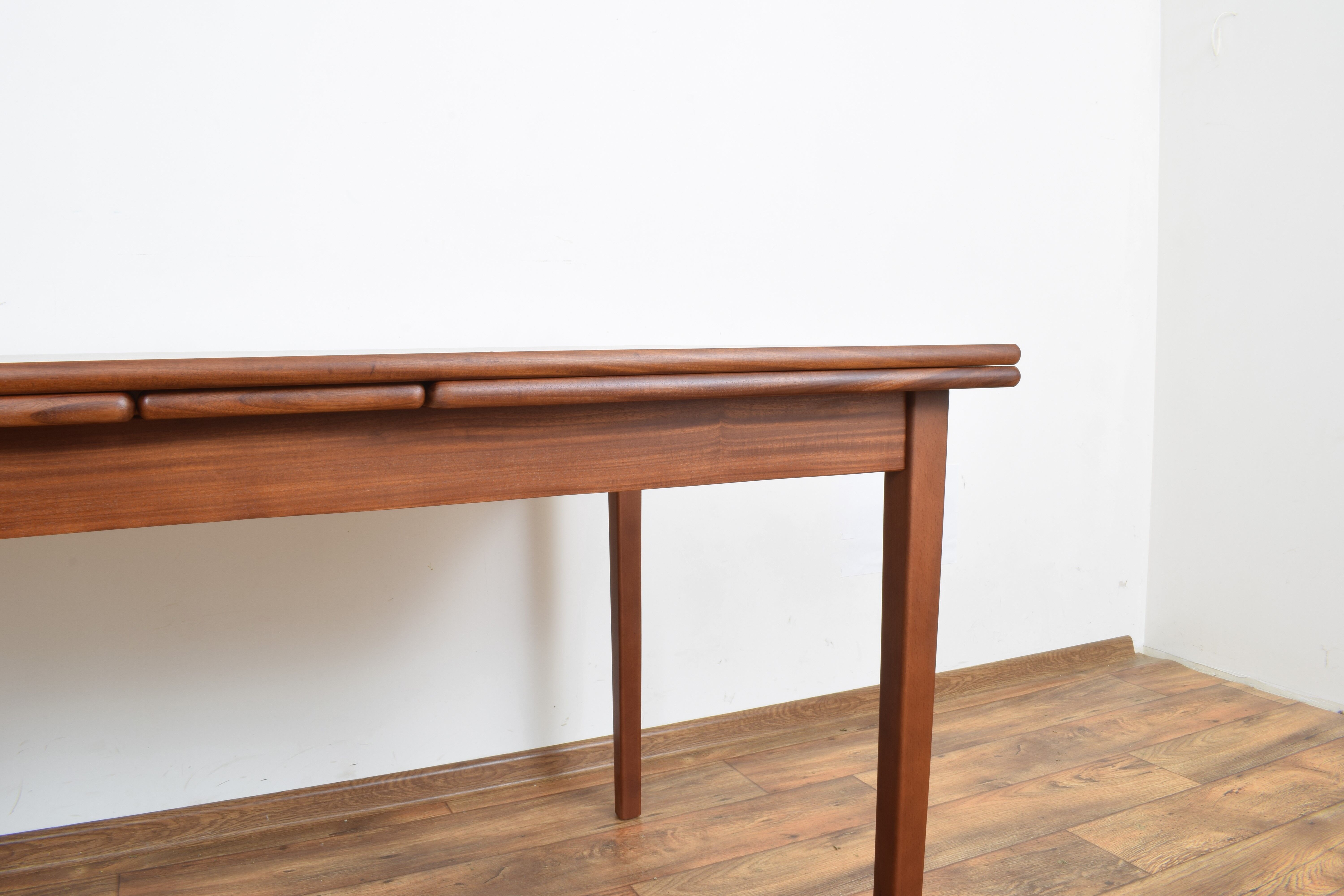 Danish teak extendable dining table, 1960s