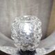 Space age lamp with bubbled glass