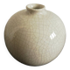 Cracked ceramic ball vase