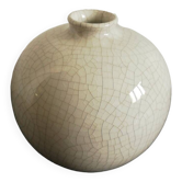 Cracked ceramic ball vase
