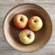 Compotier or fruit bowl on round terracotta base