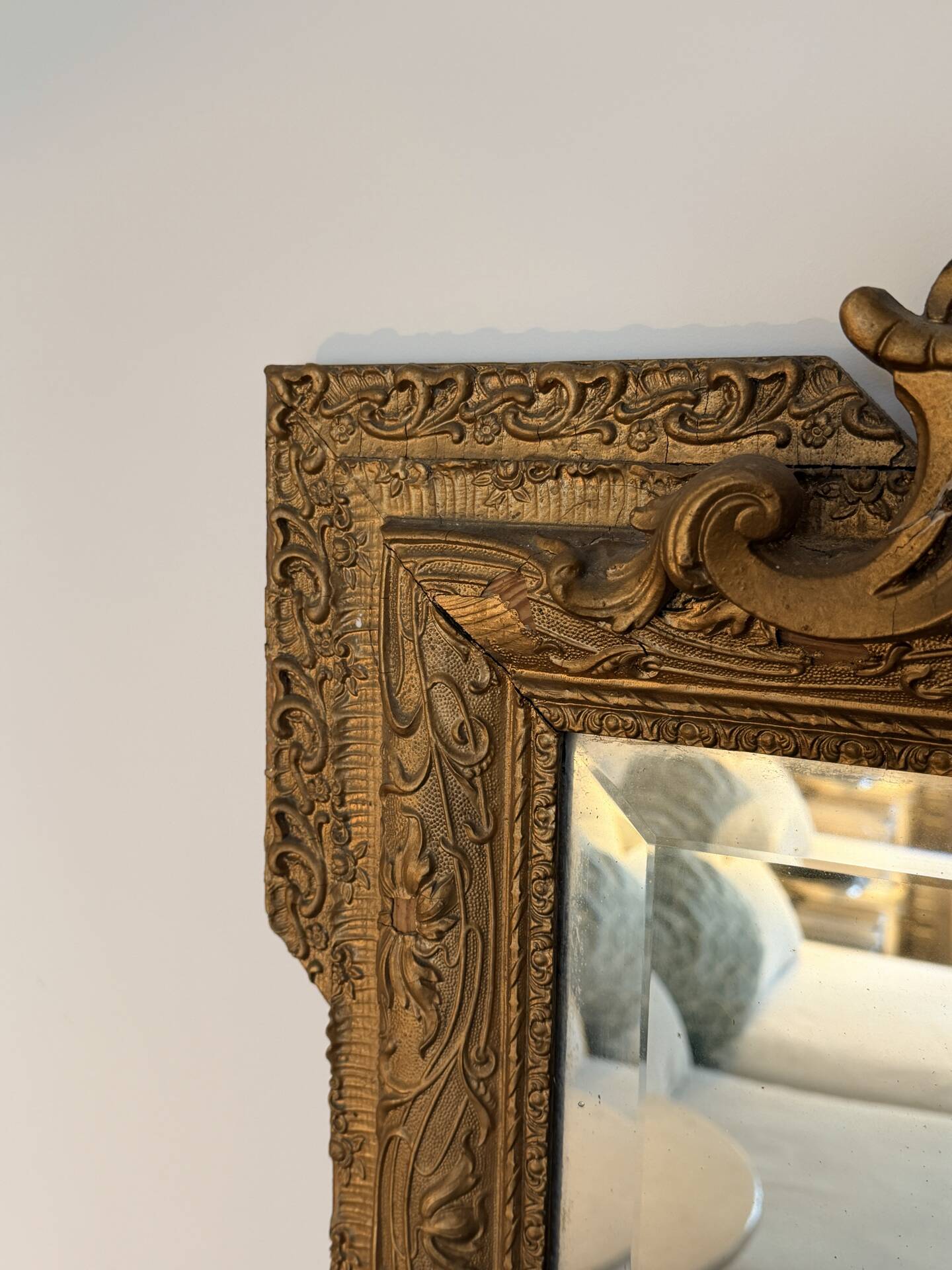 Grand miroir doré - 70xH107cm