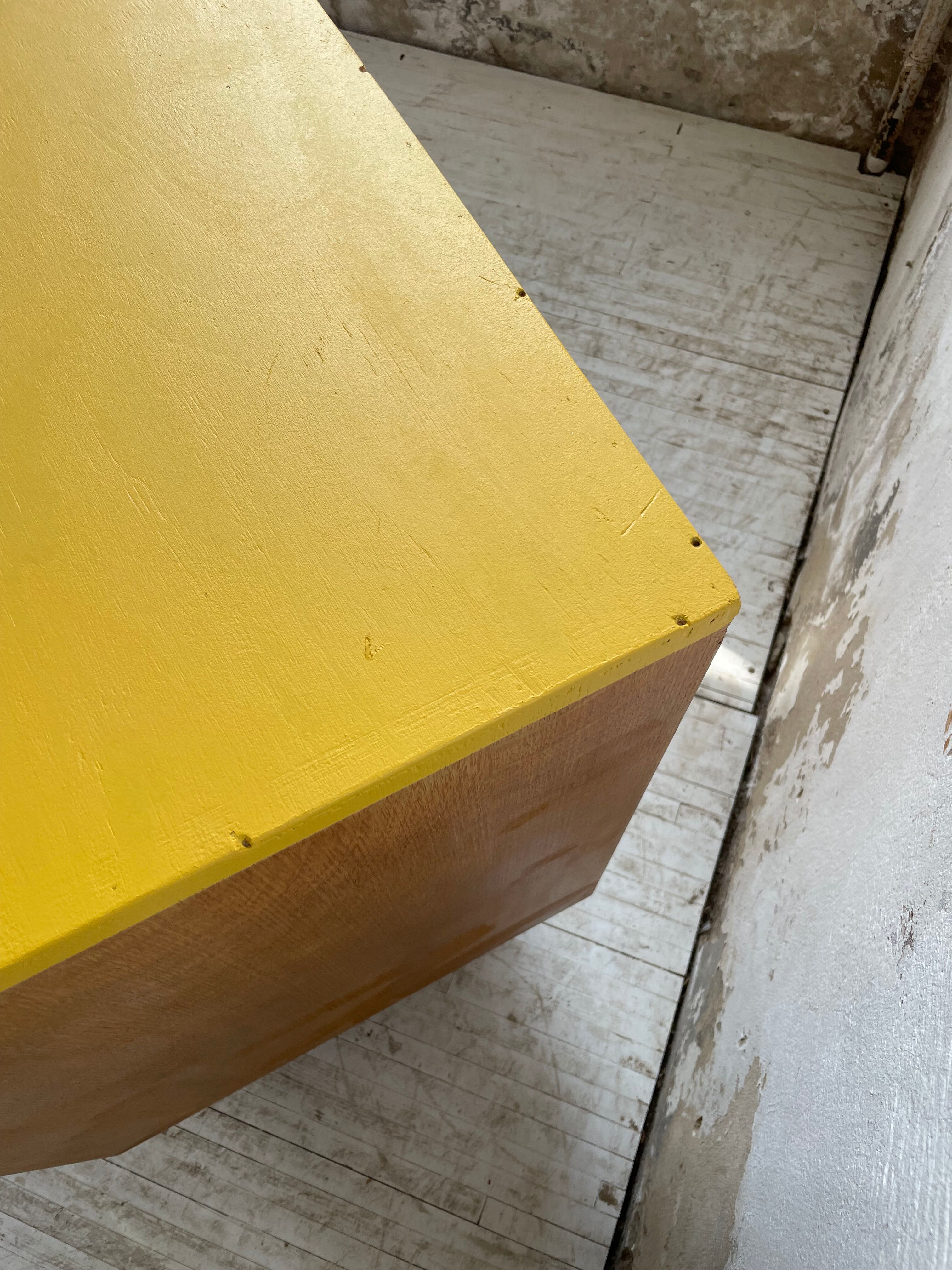 Furniture chest of drawers two-tone 60s