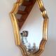 Miroir doré vintage style baroque - 23x32cm