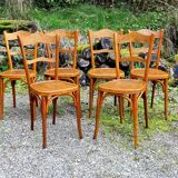 6 Baumann bistro chairs n°58 from the 20s