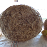 Vintage laundry basket with handles