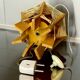 Mid century modern wooden table lamp 1960s
