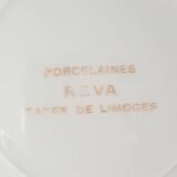 Set of 6 LIMOGES porcelain flat plates