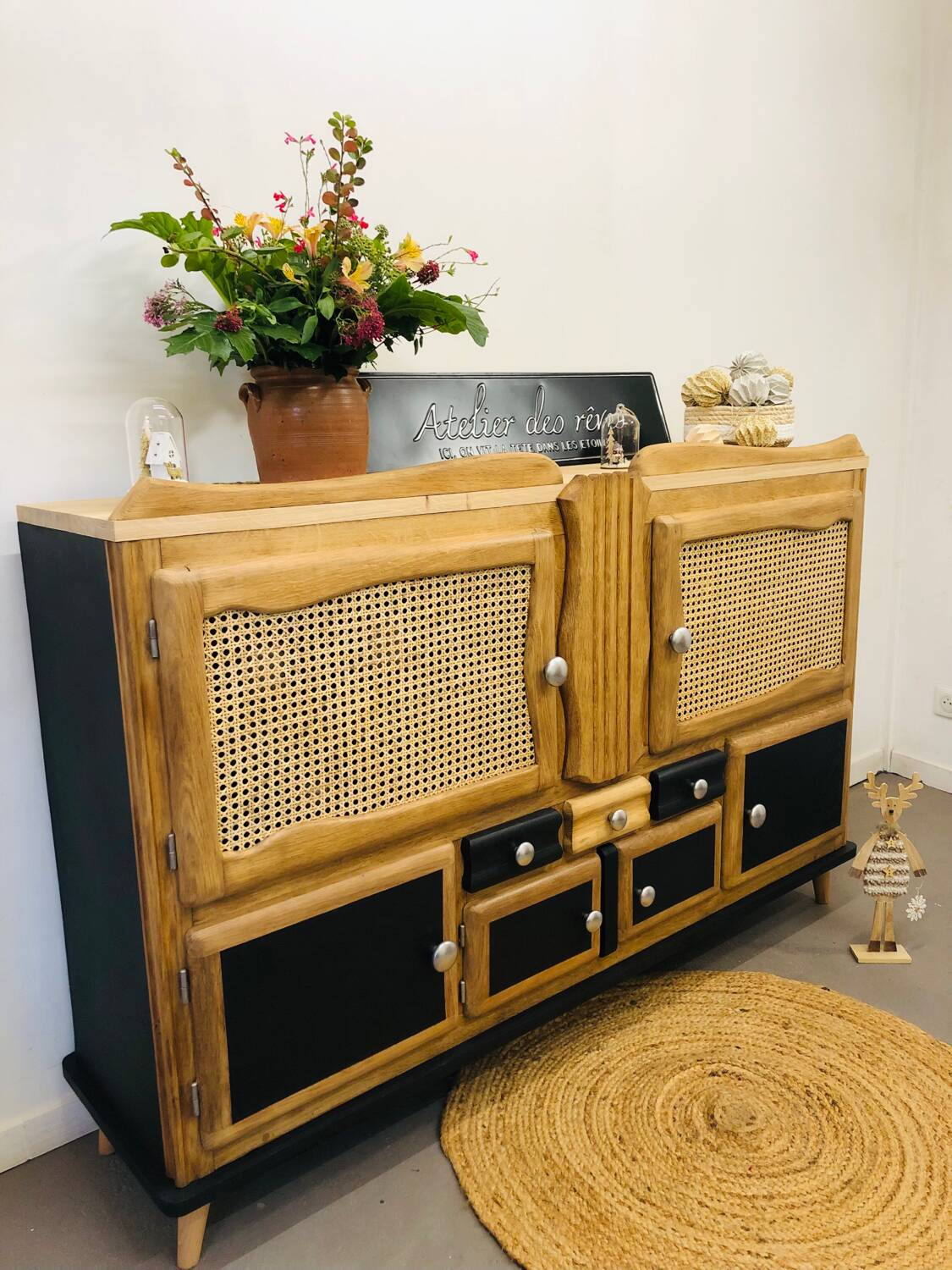 Mado solid oak sideboard