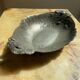 Art Nouveau dish with poppy motifs in pewter