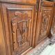 Large oak pharmacy display cabinet