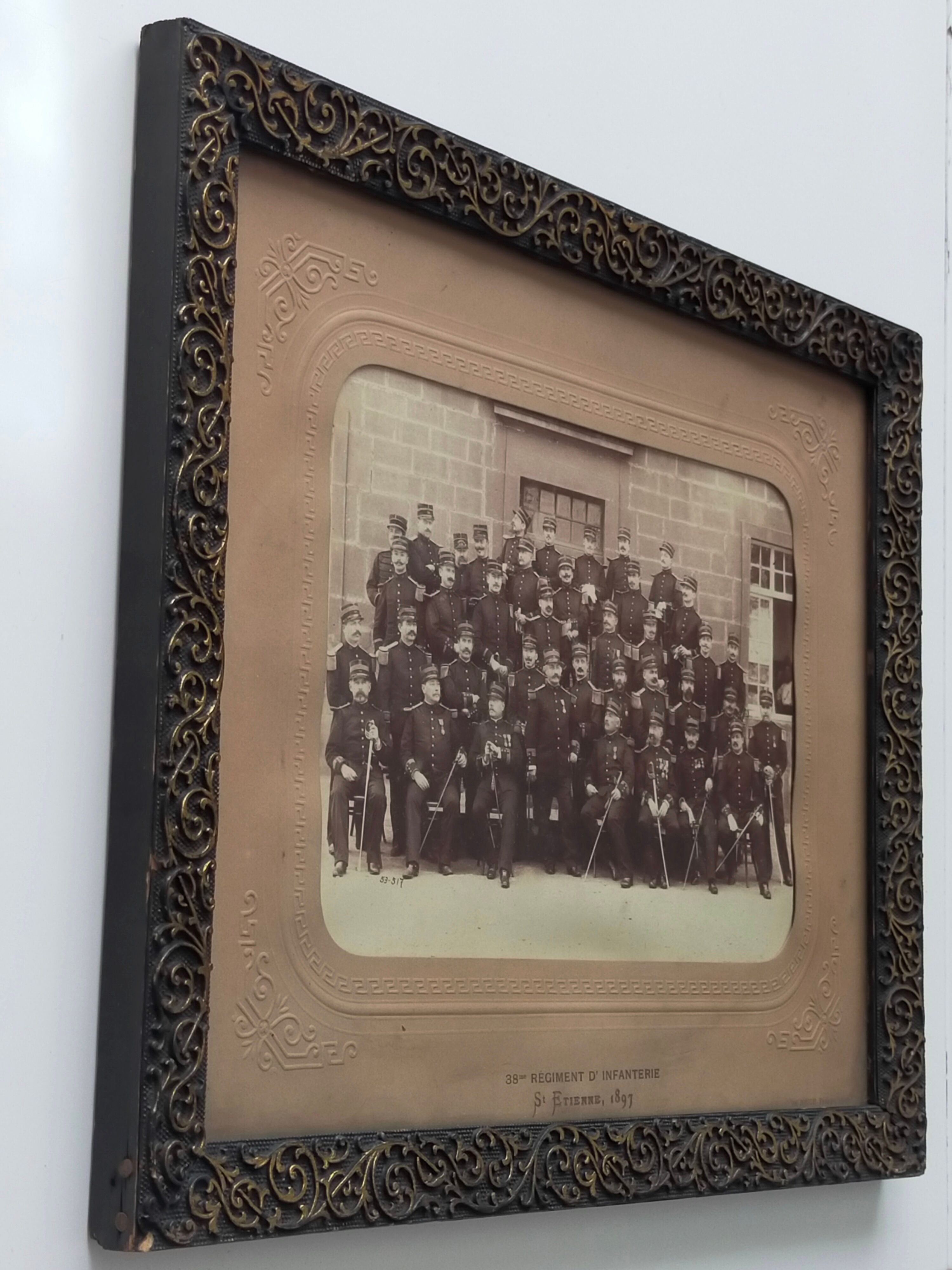 Military photo 38th Infantry Regiment Saint Etienne 1897