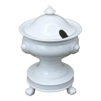 Jam maker nineteenth century in white Paris porcelain