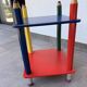 1980s side table with crayons, attributed to Pierre Sala.