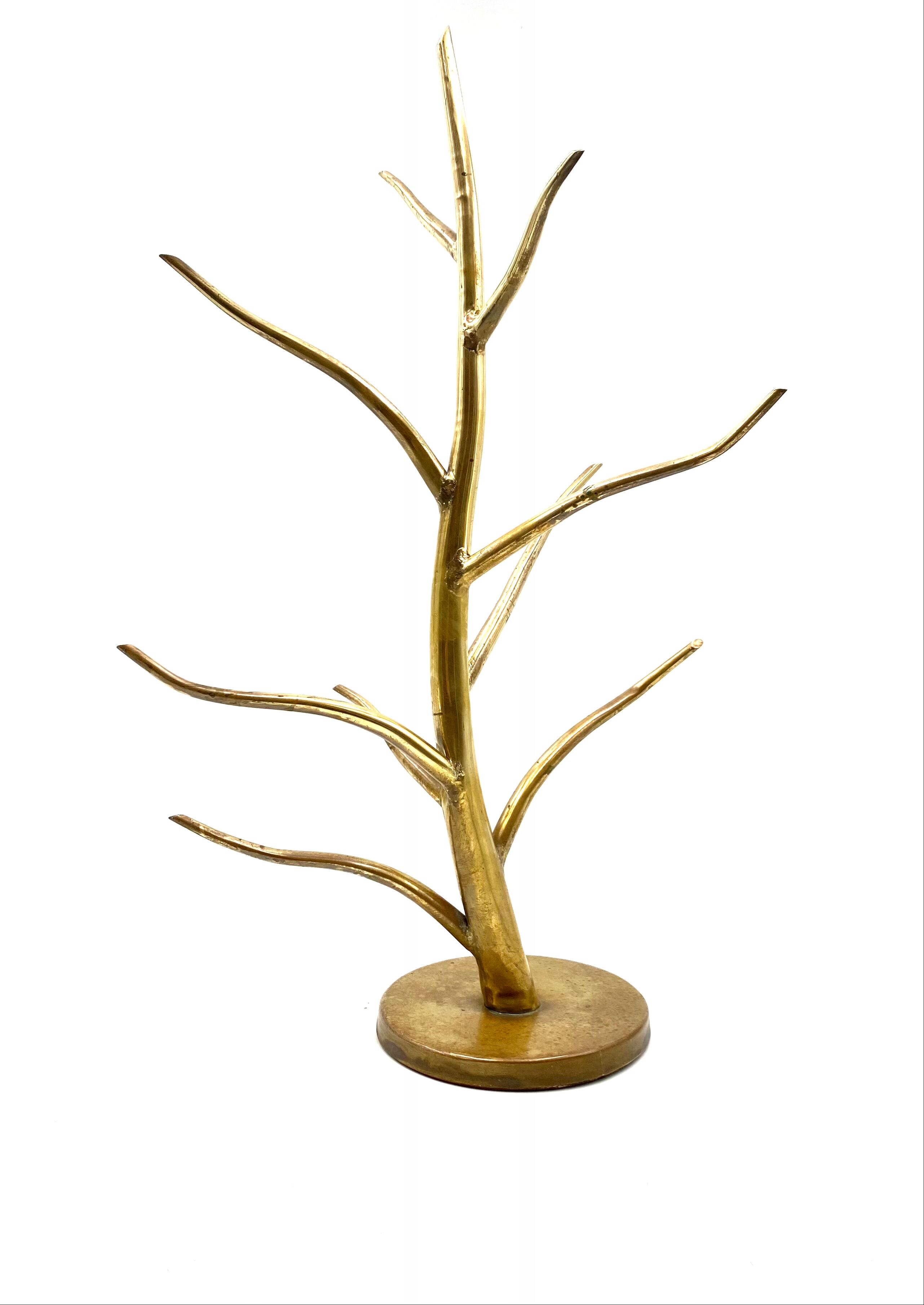 Mid-century Brass plant-shaped stand, Italy 1970s