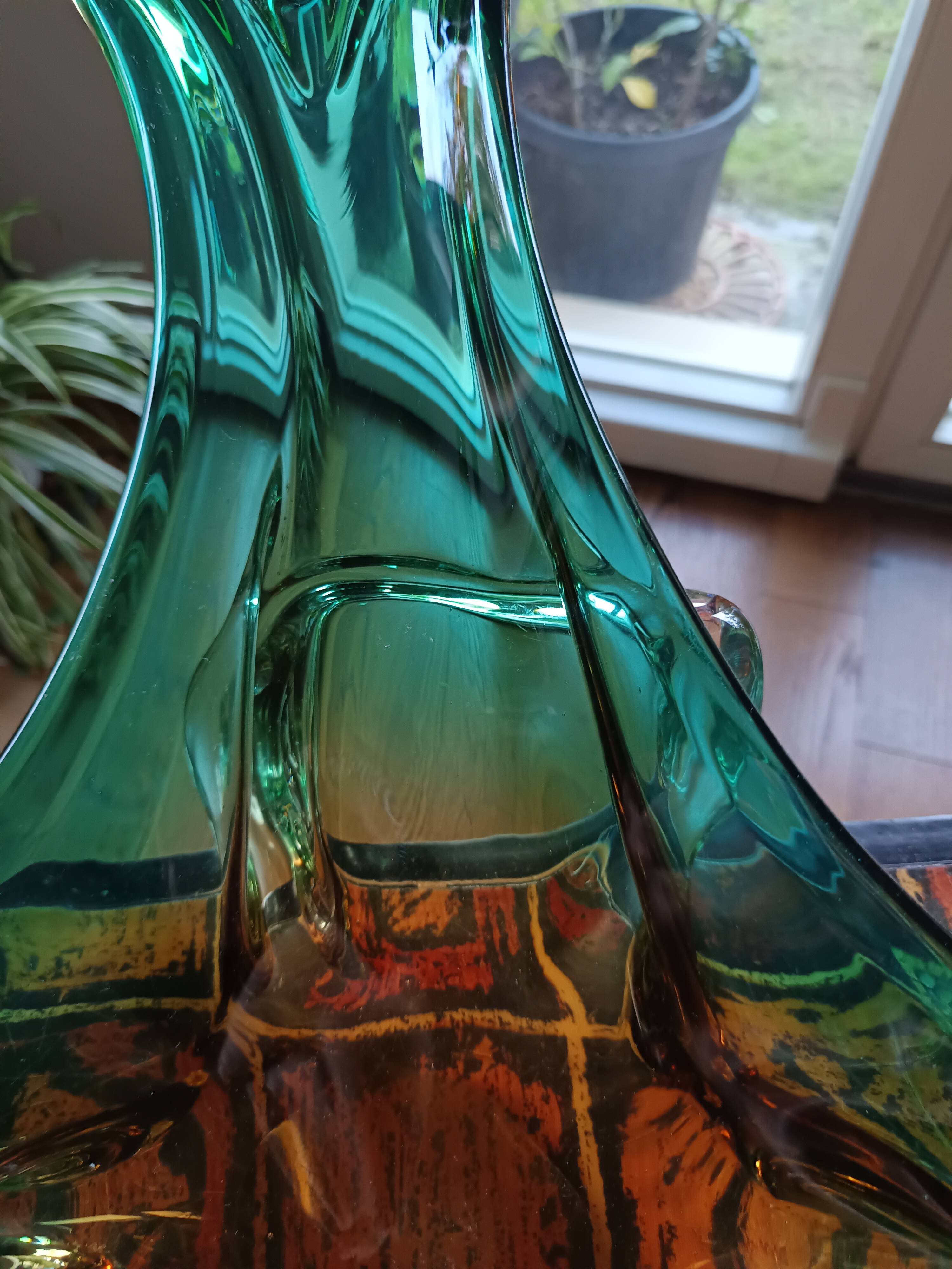 Large Murano glass center table, 1950s