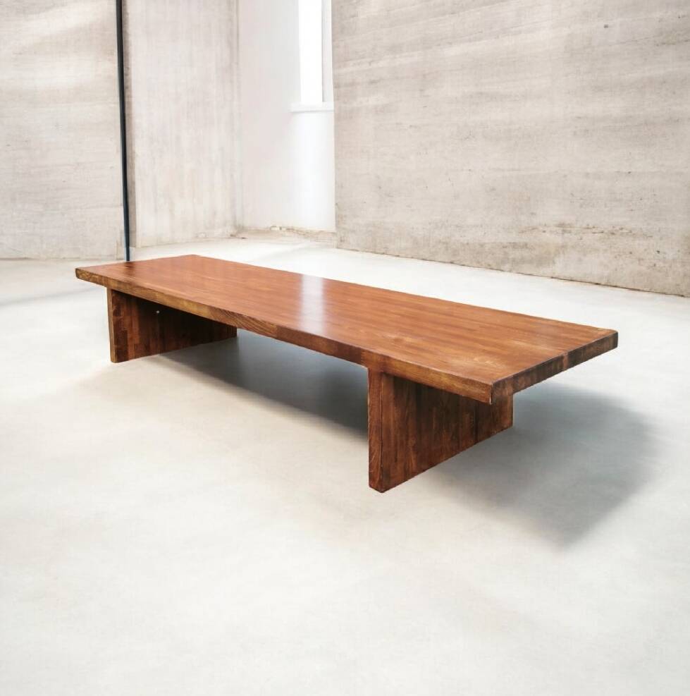 XXL solid wood bench