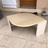 Vintage water drop travertine coffee table