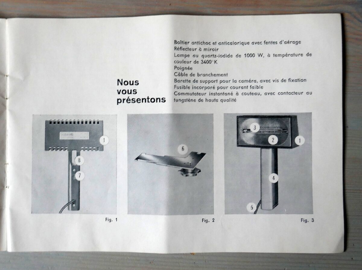 Eumig reflector for amateur cinema cameras