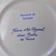 Plate of Breton earthenware of regional art KG France Quimper