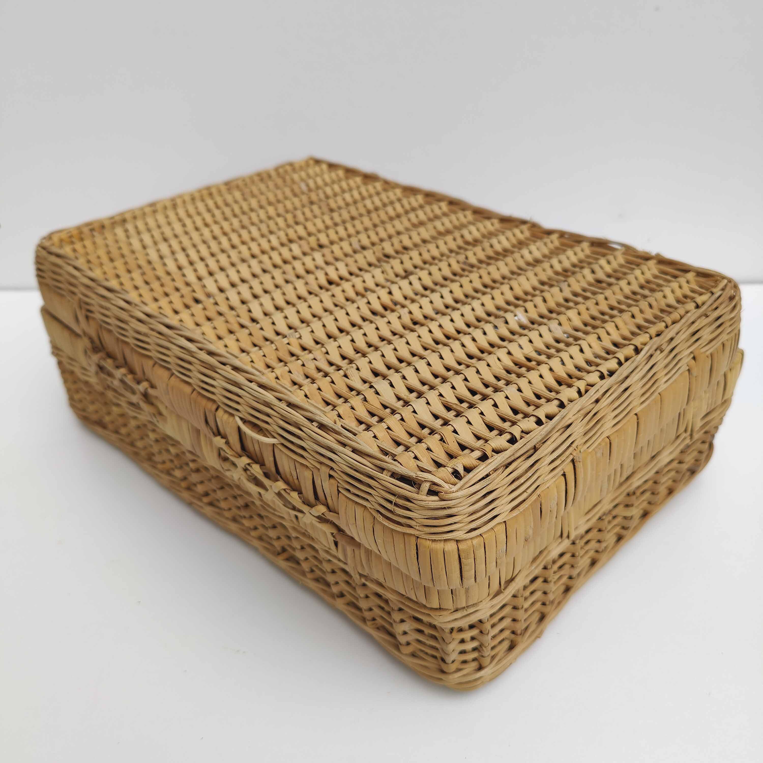 Rattan suitcase