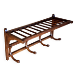 Curved wooden bistro coat rack from the 1930s