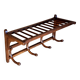 Curved wooden bistro coat rack from the 1930s