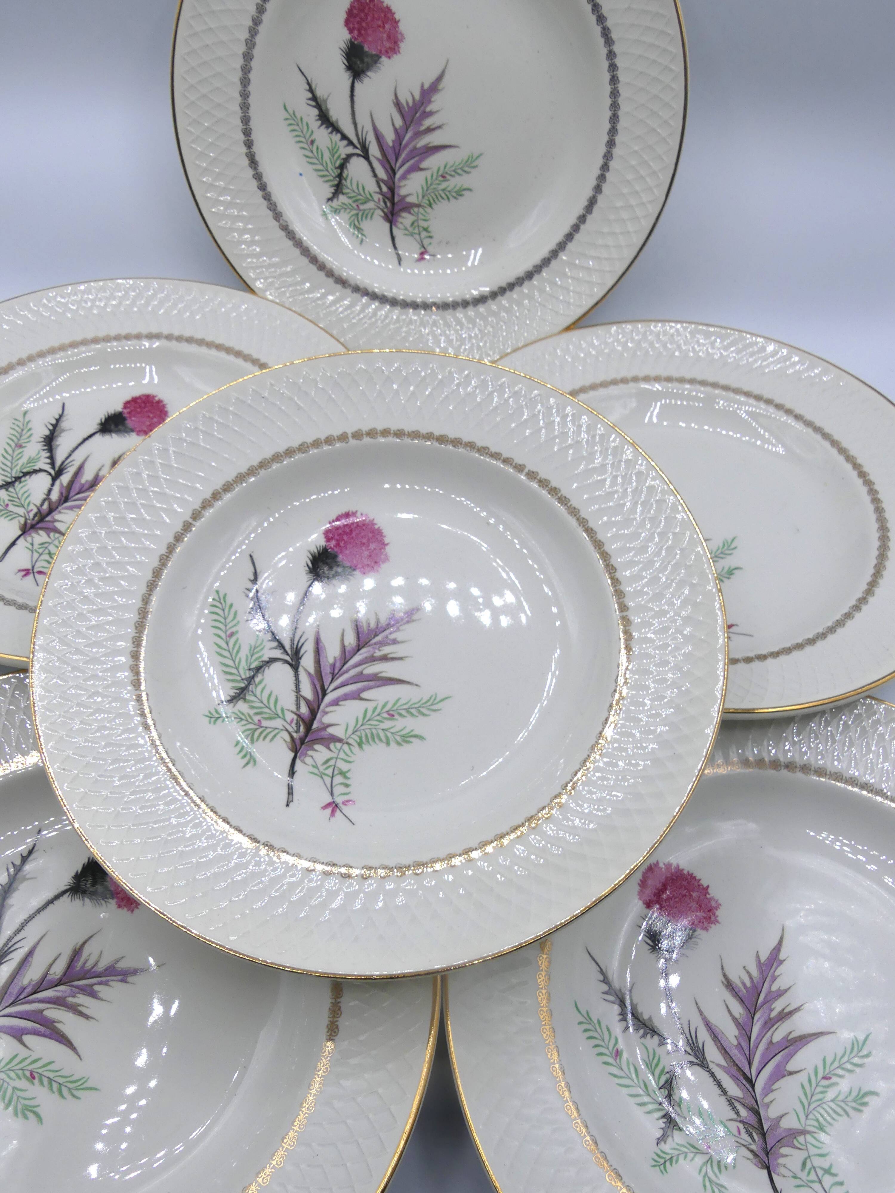 6 plates Moulin des Loups Imperia hollow