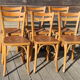 6 chaises baumann N°19 hêtre clair assise liège
