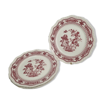 Set of four flat plates Mason's (England) décor "Manchu", 25.5 cm