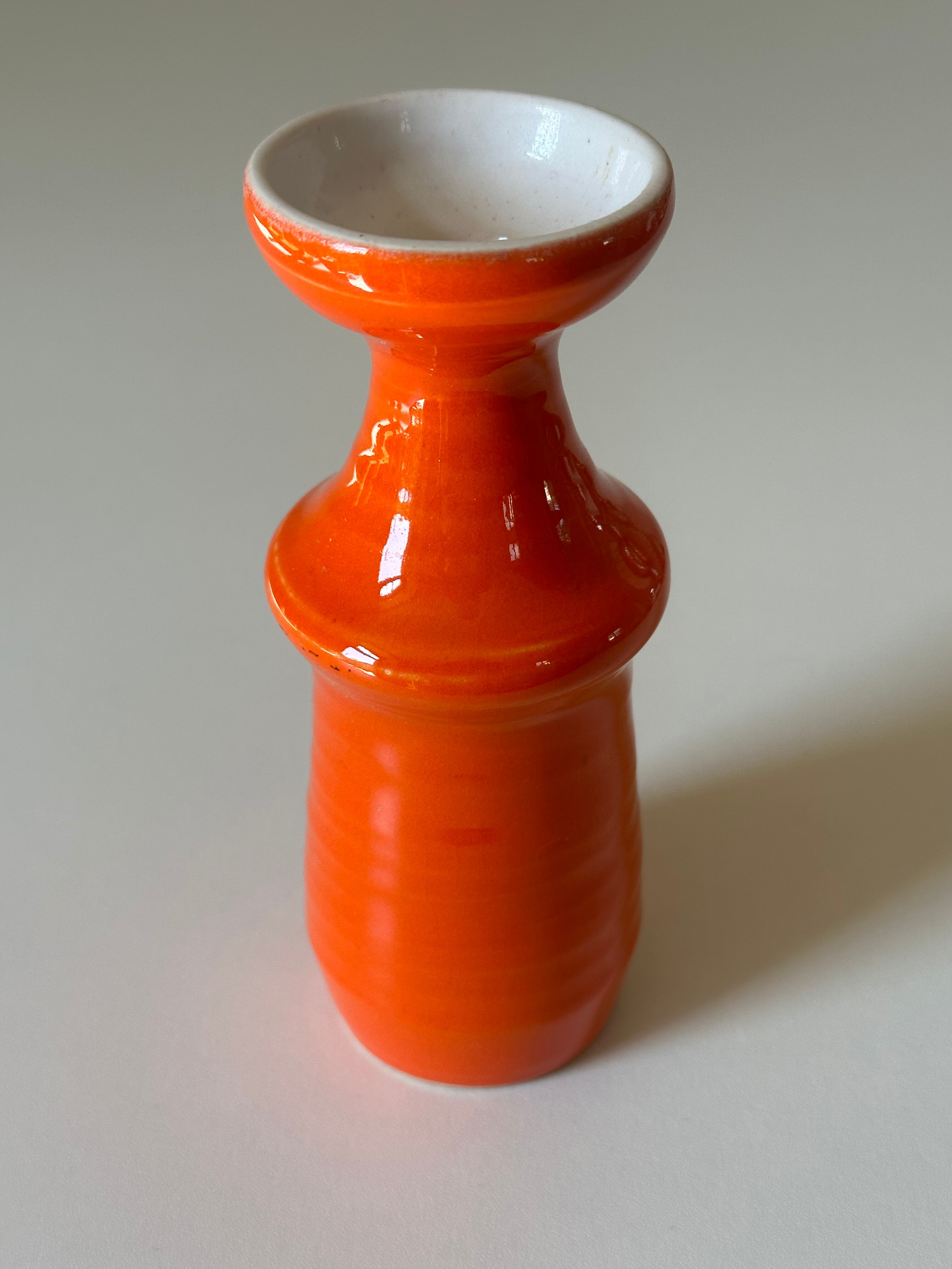 Ceramic vase signed vintage design 60 years