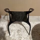 4 AVA chairs, glossy charcoal, Roche Bobois