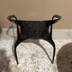 4 AVA chairs, glossy charcoal, Roche Bobois
