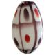 Murano Glass Colorful Ovoid Shaped Vase in The Style of A.Ve.M, Italy, 1960s