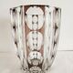 Large crystal vase cut in Val Saint Lambert lozenges