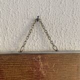 Vintage 1950s barber brick triptych mirror - 30 x 76 cm