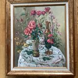 Oil painting on canvas, signed, dimensions: height - 70 cm - width - 60 cm