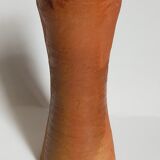 Vase "Diabolo" de potier en terre cuite vernissée vintage