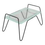 Metal and glass coffee table, France 1950