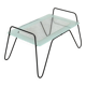 Metal and glass coffee table, France 1950